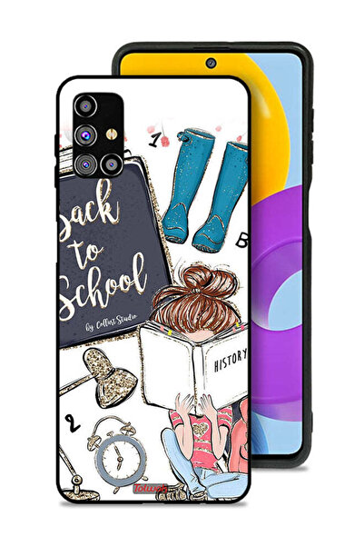 Tolwak غطاء حماية لهاتف سامسونج جالاكسي M31s - فتاة العودة إلى المدرسة تقرأ ا...