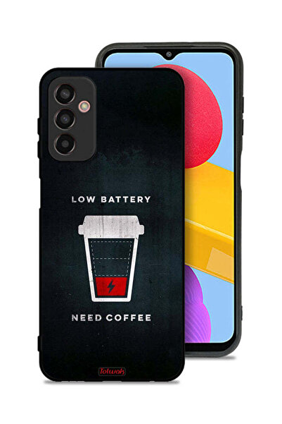 Tolwak غطاء حماية لهاتف Samsung Galaxy M23 - بطارية منخفضة - تحتاج إلى قهوة