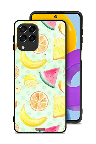 Tolwak غطاء حماية لهاتف سامسونج جالاكسي M53 برسومات فنية بألوان مائية وفواكه