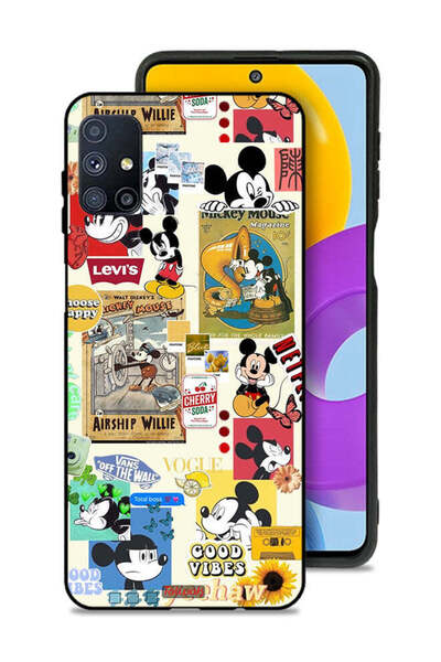 Tolwak Samsung Galaxy M51 Protective Case Cover Chose Happy And Stickers