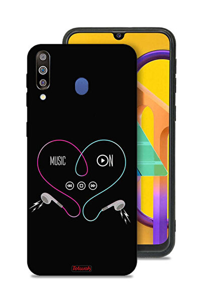 Tolwak غطاء حماية لهاتف Samsung Galaxy M30 مع موسيقى