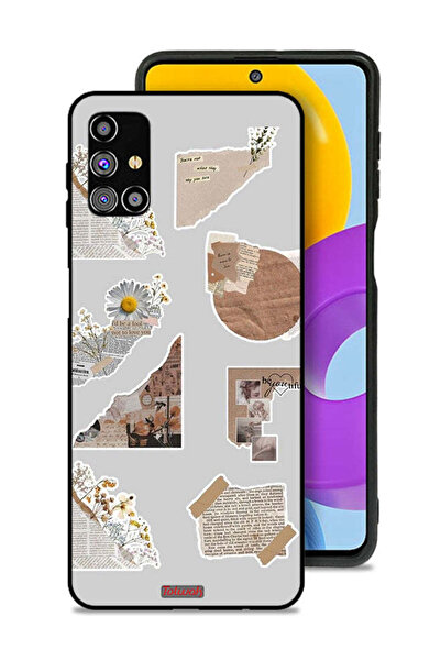 Tolwak غطاء حماية لهاتف سامسونج جالكسي M31s بقطع من الملصقات الورقية