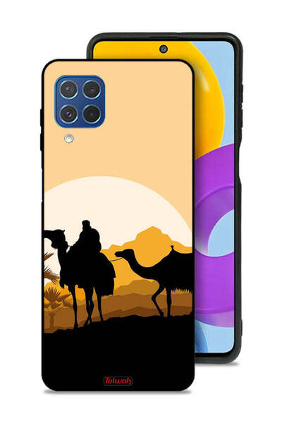 Tolwak غطاء حماية لهاتف سامسونج جالاكسي F62 برسومات جمال في الصحراء