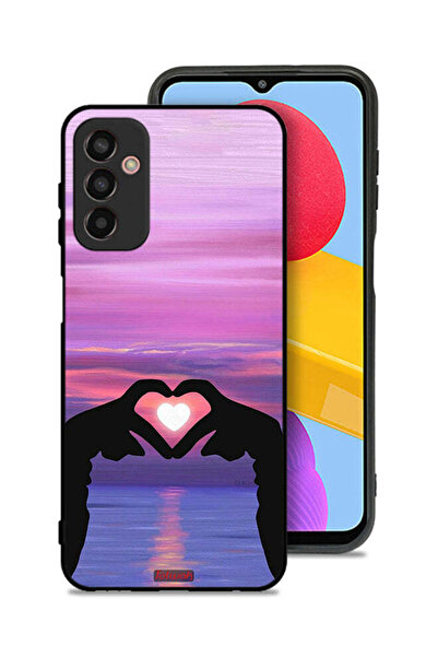 Tolwak Samsung Galaxy F13 Protective Case Cover Heart Moon