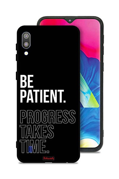 Tolwak غطاء حماية لهاتف Samsung Galaxy M10 - كن صبورًا، فالتقدم يستغرق وقتًا