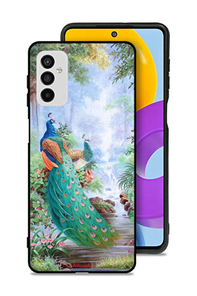 Tolwak غطاء حماية لهاتف سامسونج جالاكسي M52 5G بنقشة الطاووس