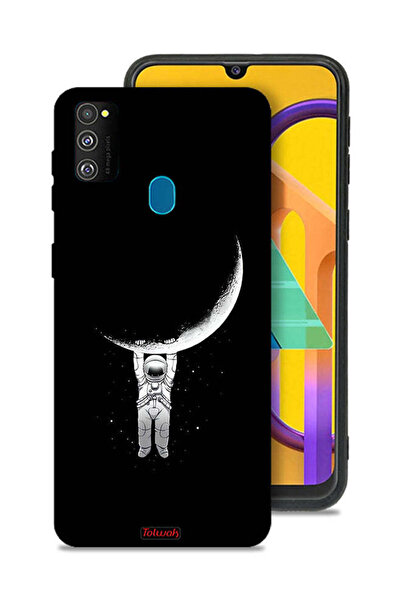 Tolwak غطاء حماية لهاتف سامسونج جالكسي M30s معلق على سطح القمر