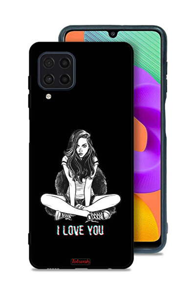 Tolwak غطاء حماية لهاتف سامسونج جالاكسي M32 4G برسومات "أحبك"