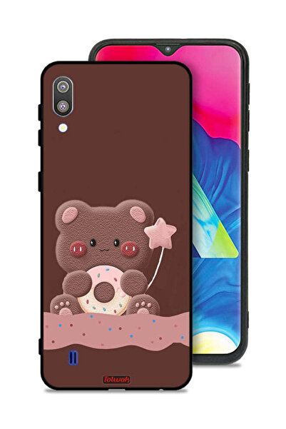 Tolwak غطاء حماية بتصميم دب دونات من سامسونج جالكسي M10