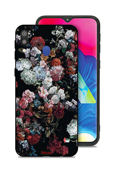 Tolwak غطاء حماية لهاتف سامسونج جالكسي M20 بنقشة ورود عتيقة