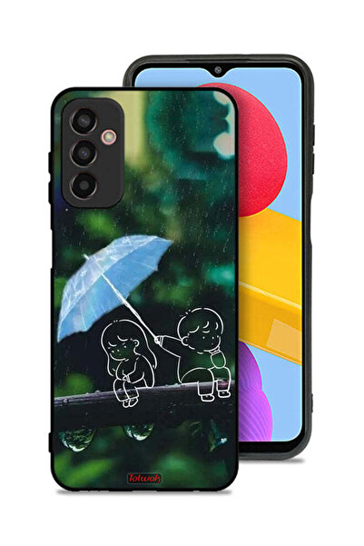 Tolwak غطاء حماية لهاتف Samsung Galaxy M13 بتصميم زوجين من الفن التجريدي