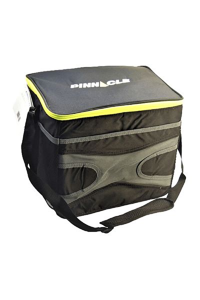 PİNNACLE Lightweight Leak Resistant Insulated Soft Cooler Bag Black and Grey 36 Can