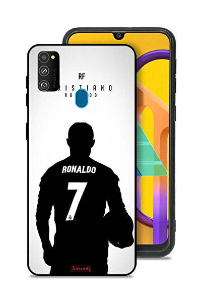 Tolwak غطاء حماية لهاتف سامسونج جالاكسي M30s بقناع كريستيانو رونالدو