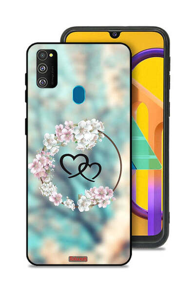 Tolwak غطاء حماية لهاتف سامسونج جالاكسي M30s برسومات قلوب في خاتم