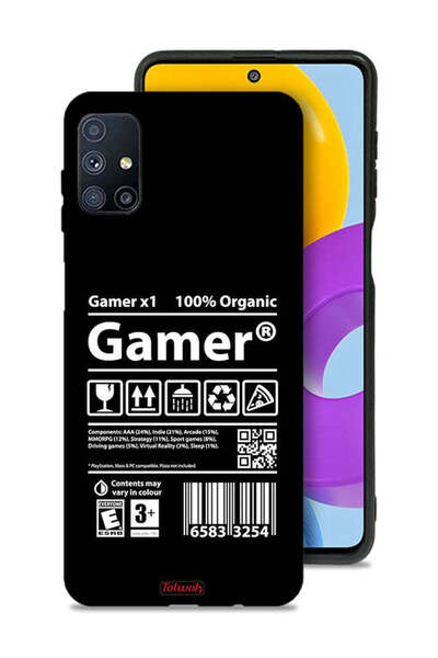 Tolwak Samsung Galaxy M51 Protective Case Cover Gamer Sticker