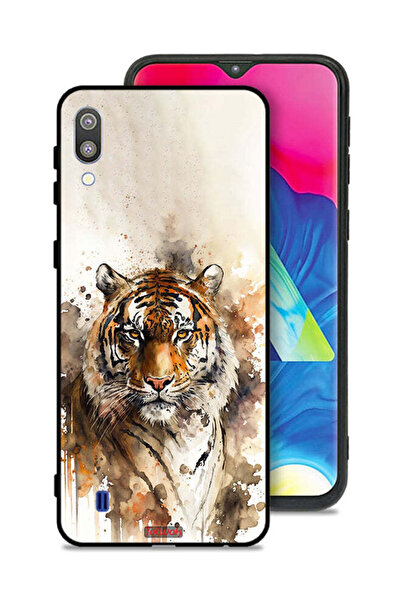 Tolwak غطاء حماية لهاتف سامسونج جالاكسي M10 بتصميم فن تجريدي من جلد الفهد