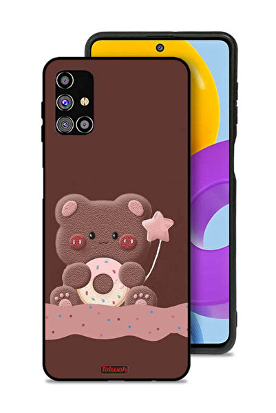 Tolwak غطاء حماية بتصميم دب دونات من سامسونج جالكسي M31s