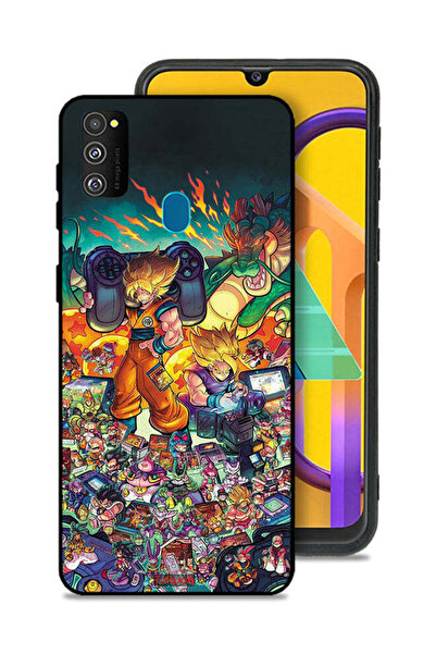 Tolwak Samsung Galaxy M30s Protective Case Cover Gamer Art Doodles
