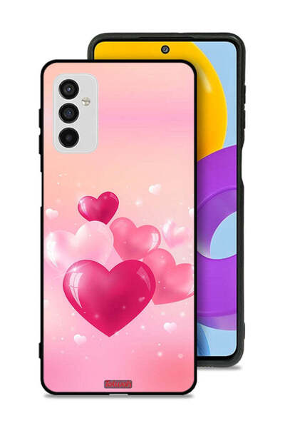 Tolwak Samsung Galaxy M52 5G Protective Case Cover Beautiful Hearts Art