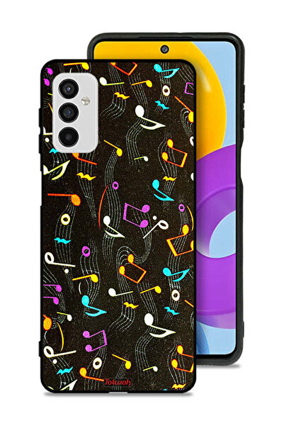 Tolwak Samsung Galaxy M52 5G Protective Case Cover Music Fabric Pattern