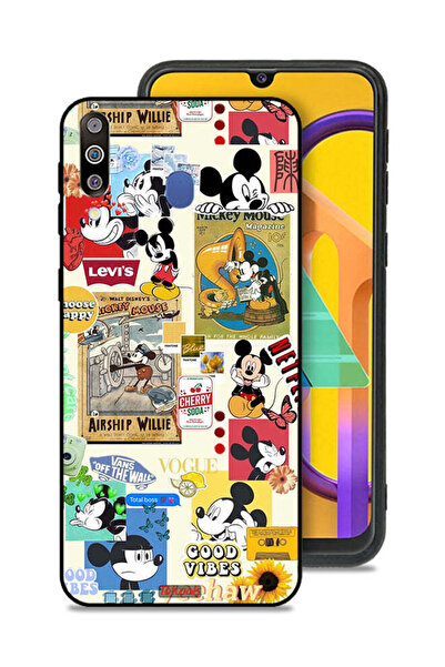 Tolwak غطاء حماية لهاتف سامسونج جالكسي M30 - اختر السعادة والملصقات