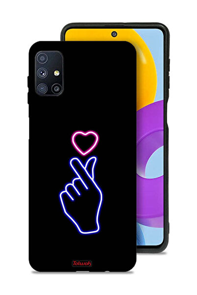 Tolwak غطاء حماية لهاتف سامسونج جالكسي M51 بتصميم قلب سناب