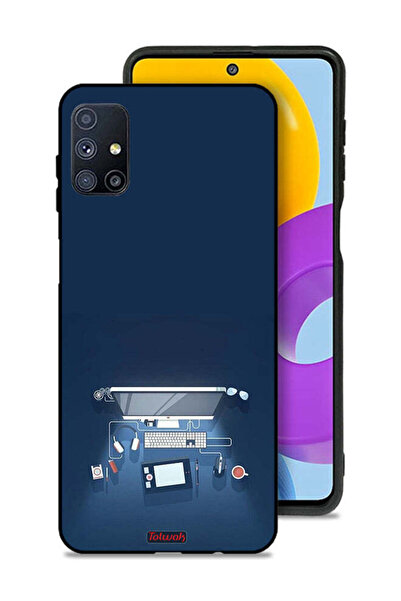 Tolwak غطاء حماية لجهاز سامسونج جالكسي M51 - فن مكتب الكمبيوتر