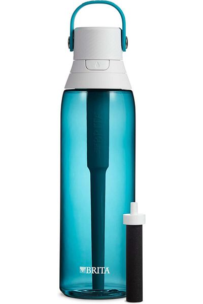 BRITA Premium Filtering Water Bottle, BPA-Free Plastic - Sea Glass, 26 oz