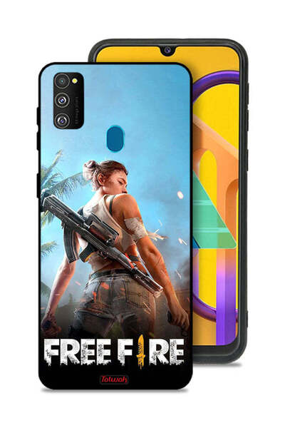 Tolwak غطاء حماية لهاتف Samsung Galaxy M30s بتصميم فري فاير