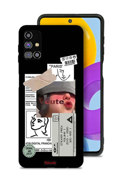 Tolwak غطاء حماية لهاتف سامسونج جالكسي M31s بملصق لطيف