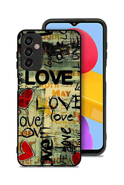 Tolwak Samsung Galaxy M13 Protective Case Cover Love Tags