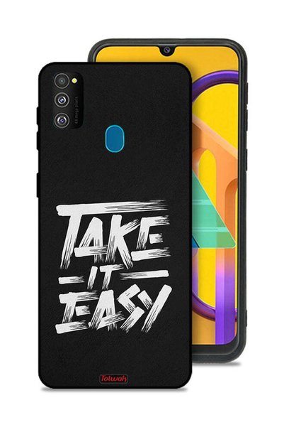 Tolwak Samsung Galaxy M30s Protective Case Cover Take It Easy