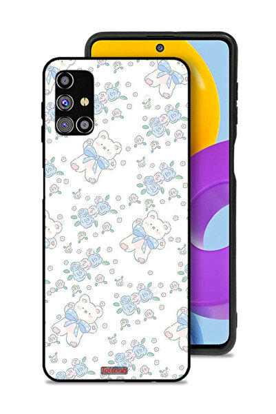 Tolwak غطاء حماية لهاتف سامسونج جالكسي M31s بطبعة دب تيدي لطيف وزهور