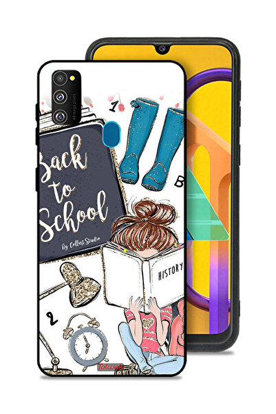 Tolwak غطاء حماية لهاتف Samsung Galaxy M30s بتصميم فتاة العودة إلى المدرسة تق...
