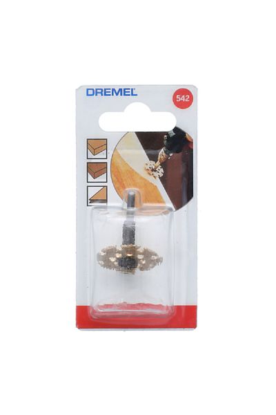 Dremel Cut and Shape Wheel with Carbide Coating for Cutting Wood and Laminate Brown and Black