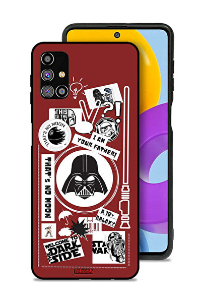 Tolwak غطاء حماية لهاتف Samsung Galaxy M31s ملصق "مرحبًا بكم في الجانب المظلم"