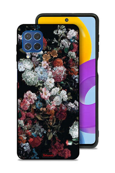 Tolwak غطاء حماية لهاتف سامسونج جالاكسي M62 بنقشة ورود عتيقة