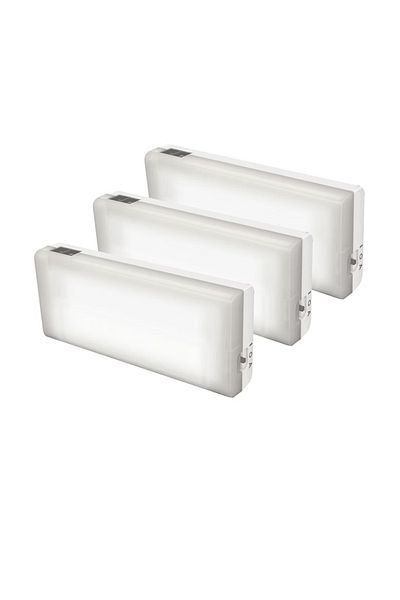 casalux Set 3 spoturi LED cu incarcare USB Casalux, 6.9 x 2.9 x 1.2 cm, 0.5 W, 35 lm, alb