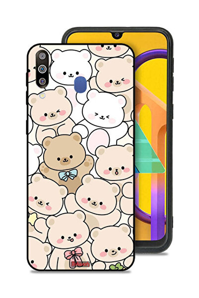 Tolwak غطاء حماية لهاتف سامسونج جالكسي M30 بنقشة الدببة