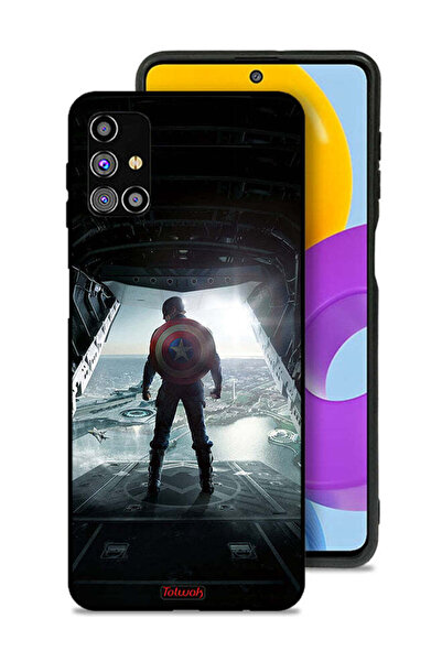 Tolwak غطاء حماية لهاتف سامسونج جالكسي M31s بتصميم صورة كابتن أمريكا