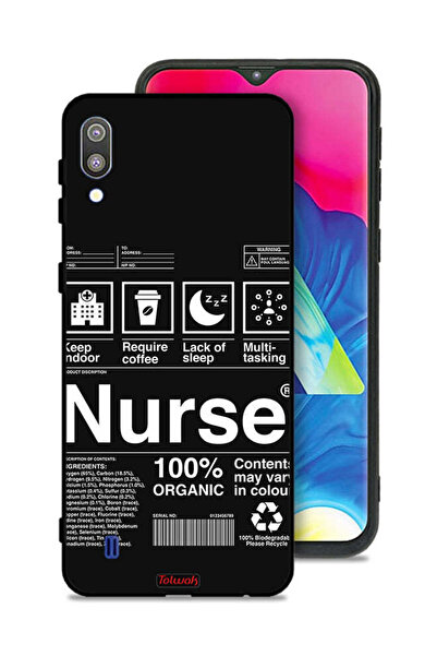 Tolwak غطاء حماية لهاتف سامسونج جالاكسي M10 - ملصق ممرضة