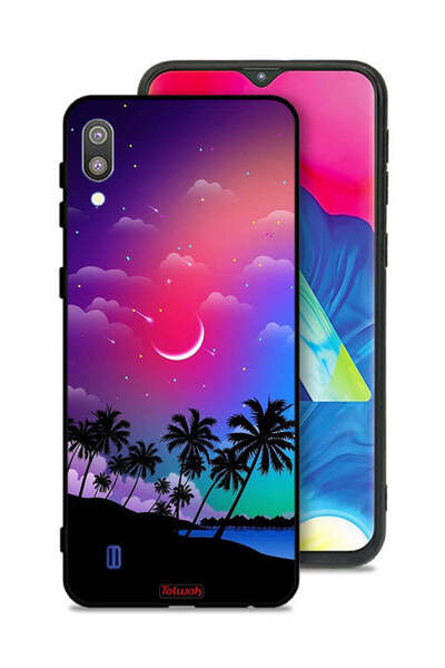 Tolwak Samsung Galaxy M10 Protective Case Cover Moon In Night Art