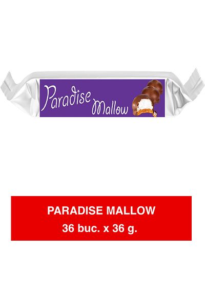 Paradise MALLOW – Biscuit cu Marshmallow – 36g x 36 | Gustare Pufos-Crocantă, Ideală pentru Copii