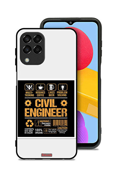 Tolwak غطاء حماية لهاتف سامسونج جالاكسي M33 - ملصق مهندس مدني