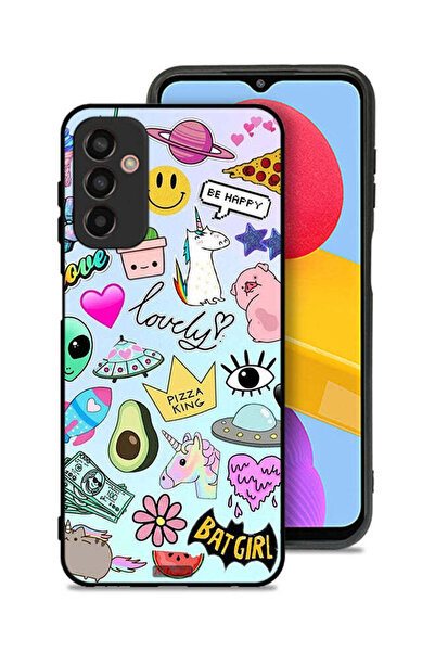 Tolwak غطاء حماية لهاتف سامسونج جالكسي M13 بملصقات جميلة