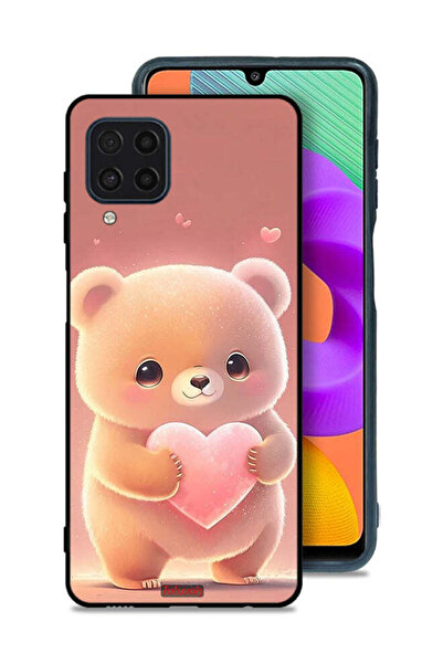 Tolwak غطاء حماية لهاتف Samsung Galaxy F22 باندا صغير لطيف يحمل قلبًا