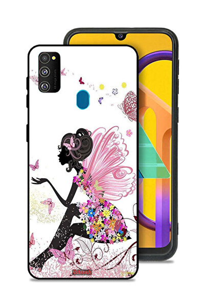 Tolwak Samsung Galaxy M30s Protective Case Cover Butterfly Girl Artwork