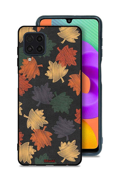 Tolwak Samsung Galaxy M32 4G Protective Case Cover Autumn Leaves Art