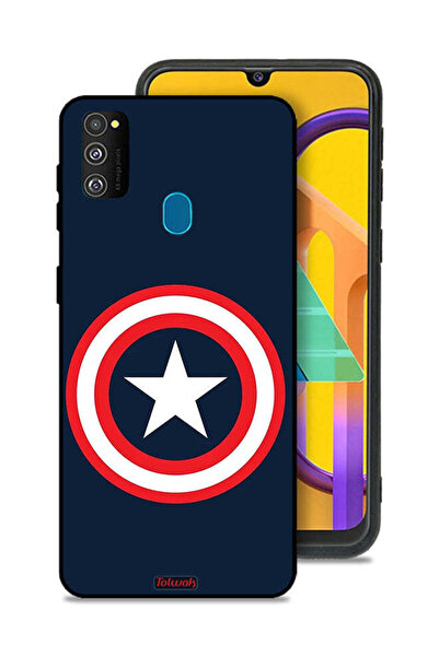 Tolwak غطاء حماية لهاتف سامسونج جالاكسي M30s بتصميم كابتن أمريكا