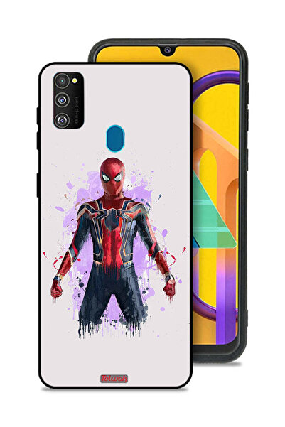 Tolwak غطاء حماية لهاتف Samsung Galaxy M30s بتصميم العنكبوت الحديدي